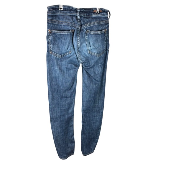 Pilcro by Anthropologie High Rise Denim Legging with gathered ankle - Picture 2 of 6